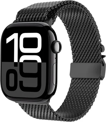 Titanium Strape för Apple Watch Ultra 3/2/1 49mm, Ny Design Klasp Titanium Milanese Strape