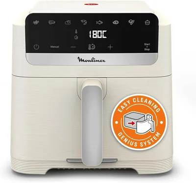 Moulinex Easy Fry Mega Compact: Friggiatrice a Aria 7.5L, Risparmio Energetico, Frontale Estraibile, Sconto 25% (EZ866A)