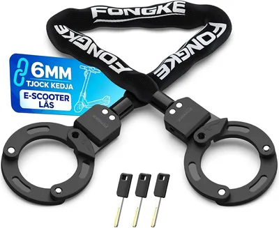 Elektrisk skotellock, anti-dödlock, cykellock 92 cm, hårt stål lock, handkufflock för motorcyklar och andra
