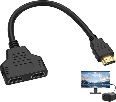 Cable Adaptador HDMI Splitter 1 a 2 Salidas | Divisor de Señal Multi HDMI 1080P HD Compatible con PS3, Xbox, TV, Monitor, Pro Best Deal
