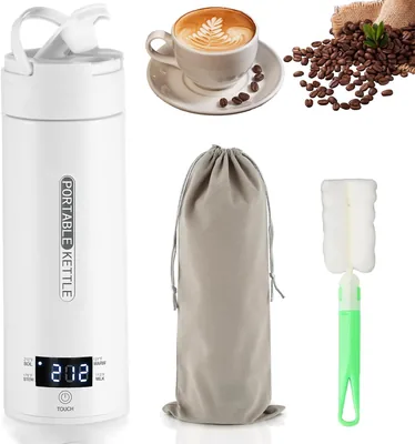 Necomi Portable Electric Kettle 500ML Travel Boiler Stainless Steel Auto