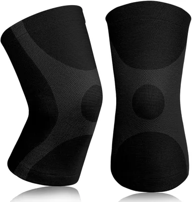 Beugo Menisko & Ligament Knäppa 2st  Knässtöd Kompressionssväv for Hemman och Kvinnor, Anpassbart Och Anti-Slippande Sportknä