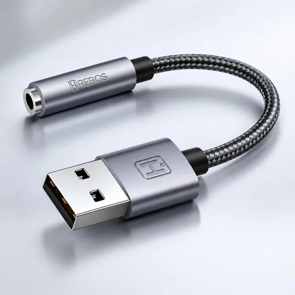 Adaptador de Áudio USB para P2 3.5mm Premium - Melhor Preço Amazon