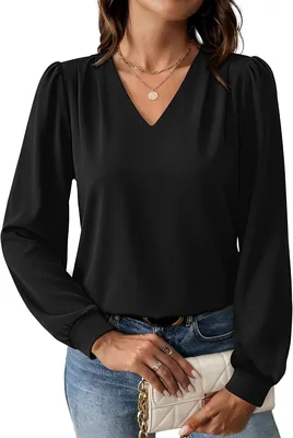 WIHOLL Long Sleeve Blouses Women Fall Fashion Shirts