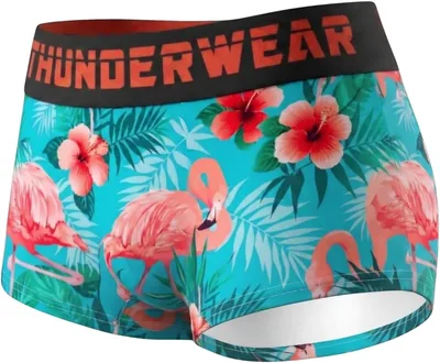 Women's Modal Boy Shorts - Cooling Underwear, Anti-Chafe Modal Panties with Bold Prints