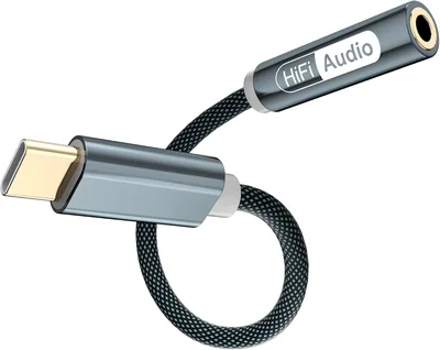 Adattatore USB C a Jack 3.5 mm YISH: Adattatore Audio con Chip DAC per Cuffie da 3.5 mm Compatibile con iPhone