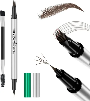 Anglicolor 02#BROWN Pennarello per Sopracciglia Doppio Fine, Angolato, Effetto Capelli Naturali, Lunga Durata - Miglior Affare