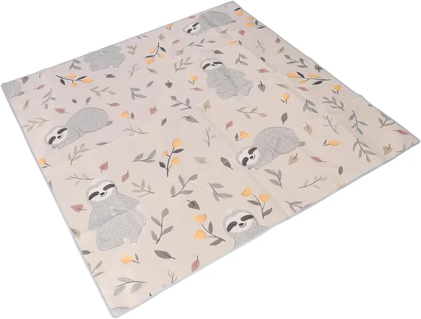 FTVOGUE Mata do Rozlania Dziecka, Antypoślizgowa Tkanina Oxford Pod matę do Wysokiego Krzesła, Przenośna Mata Zabawy 130x130 - Najlepsza Cena!