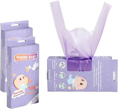 YelaJoy Disposable Diaper Bags 200ct, Leak-Proof & Tear-Resistant, Ocean Recycled Plastic - 32% Off