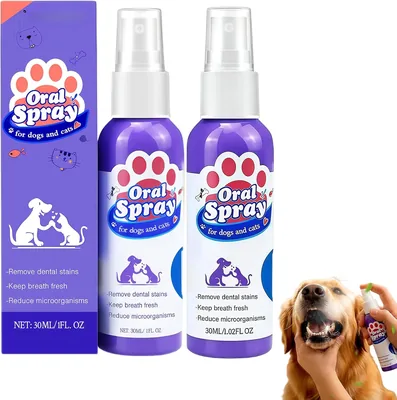 Spray Dental para Perros - Limpieza Dental sin Cepillo, Elimina Placa y Sarro, Aliento Fresco - Best Deal