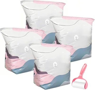 Vakuumlagar med trycksått - Utmärkt deal! Inget pumpe krävs, extra stora lagar, rulluppresning