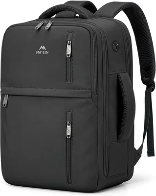 MATEIN Travel Backpack Black - 15.6 Laptop