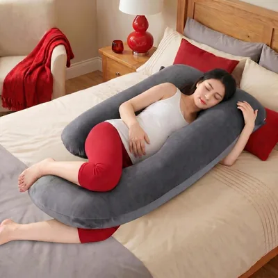 CAN Pregnancy Pillow U-Shaped Soft Full Body Maternity Pillow, Best Deal