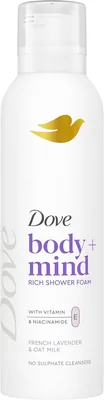 Dove Gel Douche Lavande & Avoine 200 ml | Révèle la brillance naturelle de la peau, Vitamine E et Niacinamide