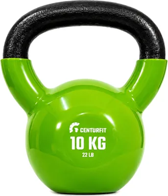 Kettlebell Centurfit Pesa Rua con Recubrimiento PVC Antideslizante para Crossfit - 5, 10, 15 o 20 kg
