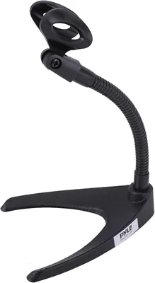 Soporte de Micrófono de Escritorio Pyle, Universal para Mesa con Montaje Flexible de 20.8 cm