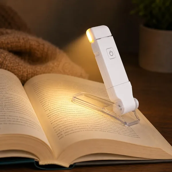 Luminária LED Recarregável para Leitura - 3 Tons de Luz Ajustáveis