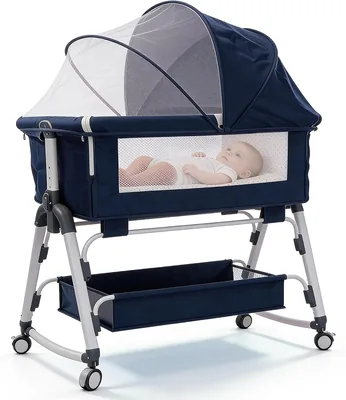 Cuna Portátil Raganet con Mosquitero para Bebé, Colchón Incluido, Ligera y Fácil de Transportar, Protección contra Insectos