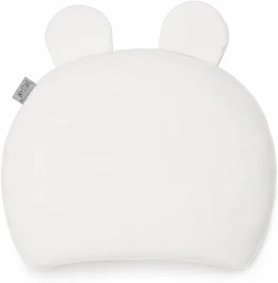 TINY STAR Baby Pillow 35x28 cm Cotton for Cot Stroller Pram Machine Washable Anti-Allergic Oeko-Tex Certified White Best Deal