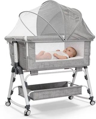 Raganet Cuna Portátil con Mosquitero para Bebé, Colchón Incluido, Ligera y Fácil de Transportar, Protección contra Insectos