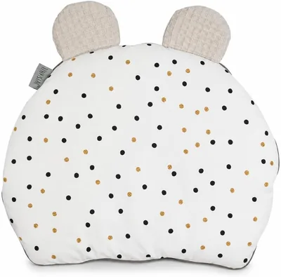 TINY STAR Baby Pillow 35x28 cm Cotton for Cot Stroller Pram Machine Washable anti-allergic Oeko-Tex Certified Confetti Best Deal