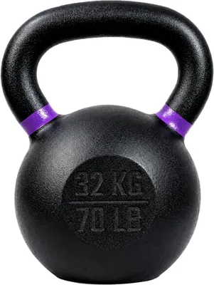 Kettlebell CENTURFIT Ruso de Hierro Fundido con Revestimiento en Polvo - 44-70 Libras, Pesas Profesionales para Crossfit y Fitness