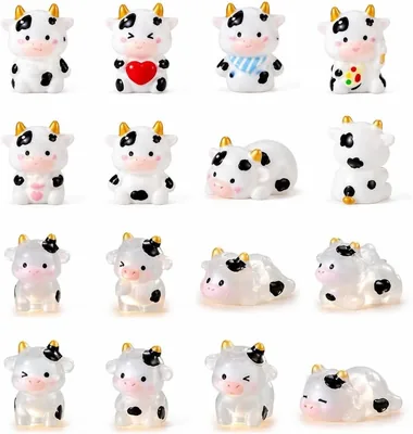 Cosiesnest 12 Pcs Mini Cow Figurines Best Deal