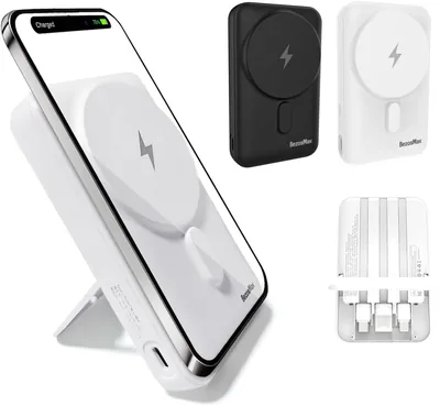 BezosMax 10000mAh Magnetic Power Bank - Wireless Fast Charger
