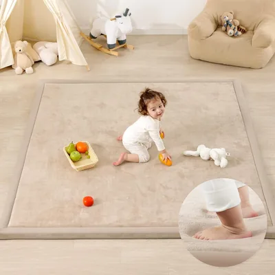 Baby Play Mats 3CM Thick Cushioned Non-Slip Tummy Time Mat - Save 42%