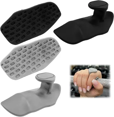 Weigongr 2 Pares Puños de Entrenamiento Antideslizantes, Guantes para Gym de Goma Ergonómicos, Hand Grips Gym para Levantamiento de Pesas - Mejor Oferta