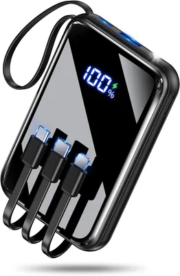 モバイルバッテリー 22000mAh 大容量 コンパクト 4ポート同時充電