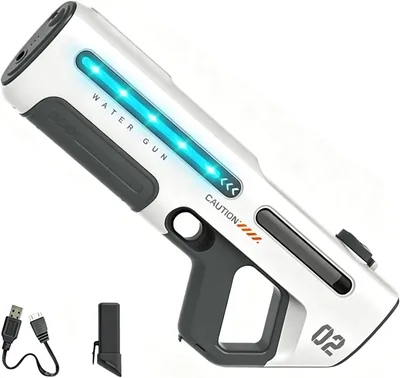 Pistola de Agua Eléctrica, Pistola de Agua Potente, Juguete de Agua para Playa y Jardín, Disfruta del Verano