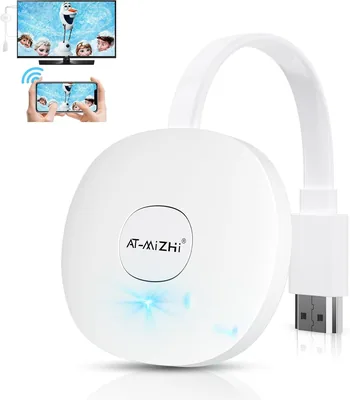 AT-Mizhi Wireless HDMI Stick HD TV Adapter, Wireless Smart Media Player Streaming, WiFi Display Scre