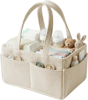 TNTGMG Ändringstabell Lagering, Felt Lagerkorv med Griff, Portabel Diaper Korv Ändringstabell Organisator, Ändringar