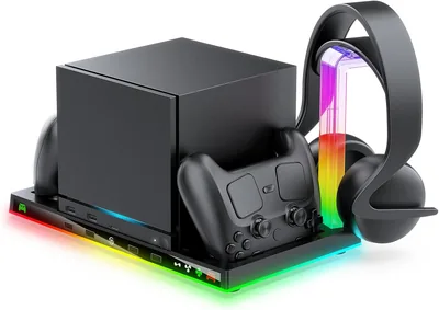 EJGAME Stand & Cooling Station w/ RGB Lighting - Best Deal