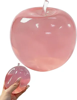 Apple Squishy 2026 Slow Rising Stress Relief Apple, Realistic Dragon Fruit Shaped Squeezes Ball, Soft Cute F