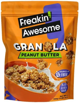 Freakin' Awesome Peanut Butter Granola Clusters, 340g - 20% Off