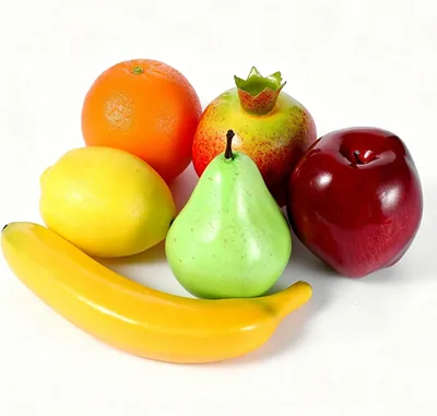 6 Pcs Artificial Fruits Set for Home Decor - Best Deal
