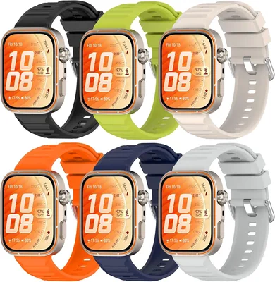 CreoArte 6 st sportarmband kompatibla med Huawei Watch Fit 5/Fit 5 Pro/Fit 4/Fit 4 Pro/Fit 3, vattentätt silikonband, dam, Best Deal