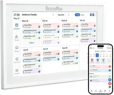 BezosMax 10.1'' Smart Calendar & Photo Frame - HD Touch Screen, Best Deal