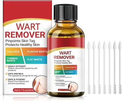 Pâte anti-verrues plantaire - Liquide doux et rapide, Formule exclusive végétale, Adaptée à tous les types de peau, Format voyage