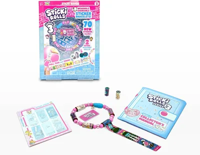Sticki Rolls S3 Wearable Shareable Sticker Bracelets, Single Pack Best Deal