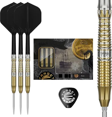 Target Japan Black Marque Enzo Steel Tip Rzutki z K-Flex 22g/24g | 90% Tungsten, Flighty i Shafty No.2, Swiss Nano Point Tips - Najlepsza Cena