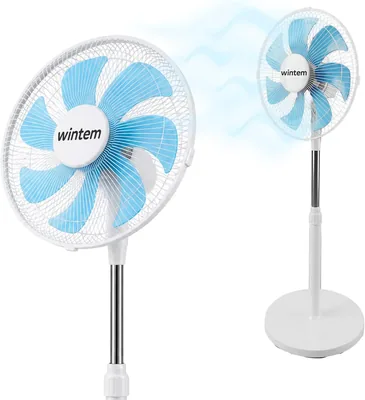 Avilia - Ventilateur sur pied 30 cm - 7 pales PP, oscillation 60°, inclinaison 45°, 3 vitesses, 40 W - 16% Off