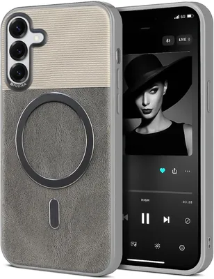 حافظة مجانية بالمغناطيس من الجلد الفاخر لـ Samsung Galaxy A36 5G / A56 5G - واقية من الصدمات (خصم 36%)