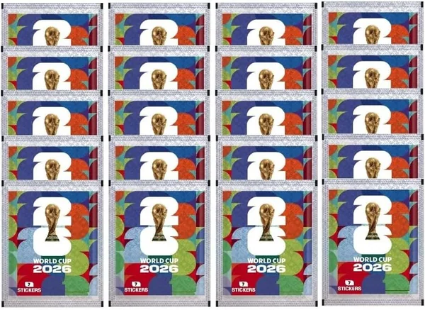 MUNDIAL USA 26 20 sobres de cromos (pegatinas) de f tbol 2026 de Espa a