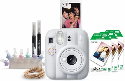 Fujifilm Instax Mini 13 White Instant Camera Party Bundle - Best Deal