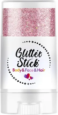 Beugo Körperglitzerstift - Festival-Glitzer für Gesicht und Haare, Glitzer-Make-up