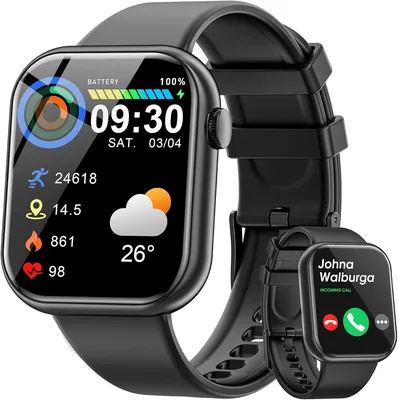 Reloj Inteligente Hwagol 1.85" HD con Llamada Bluetooth, 140+ Modos Depor