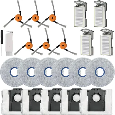 Replacement Accessories Kit Compatible with Dreame X60 Ultra/X60 Max Ultra Replacement Robot Vacuum 